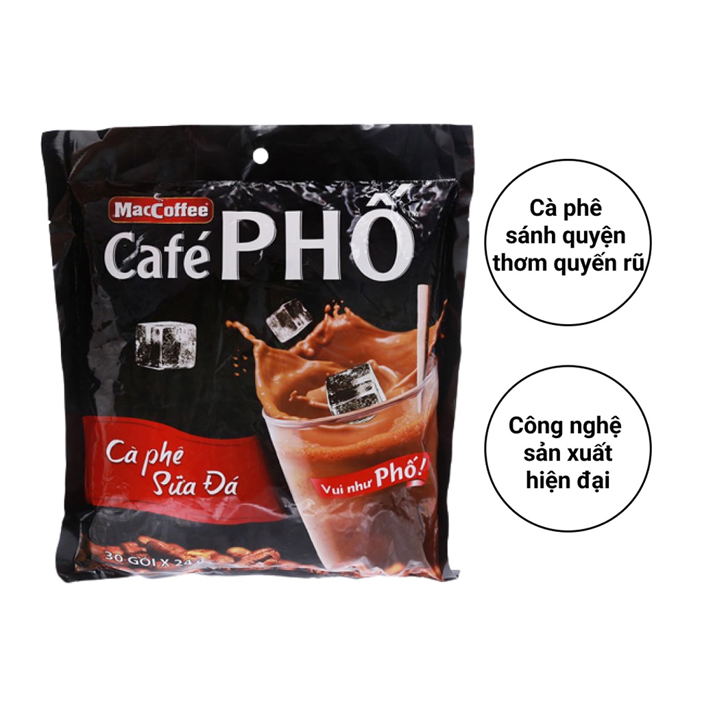 Cà phê sữa đá MacCoffee Café Phố 720gr