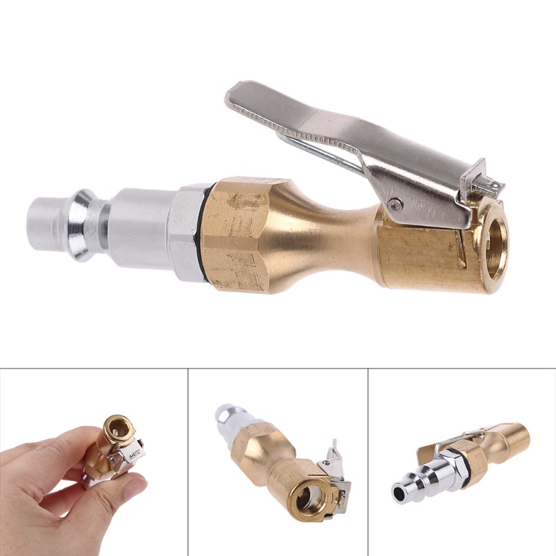 Mâm Cặp Bơm Hơi Bánh Xe Bằng Đồng Thau Bền Chắc Có Kẹp Hàng Mới