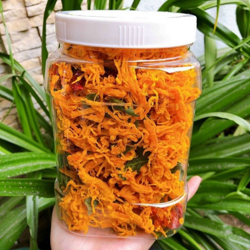 Khô gà lá chanh hũ 500g