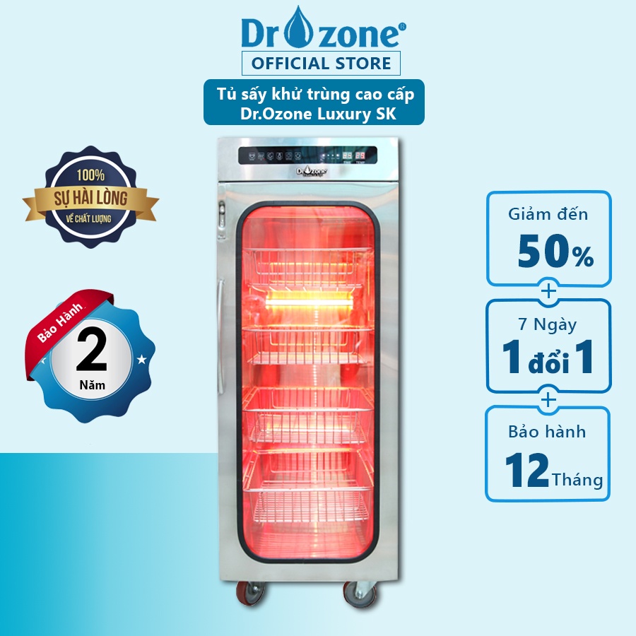 Tủ sấy khử trùng UV&Ozone đa năng cao cấp Dr.Ozone S-210L [ Hàng chính hãng]