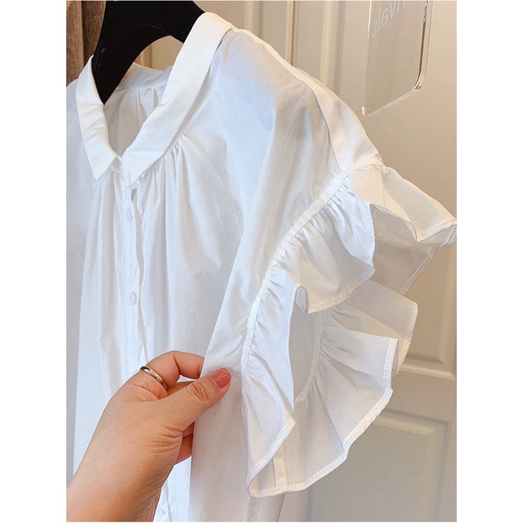 Áo Sơ Mi Cotton Tay Ngắn Dáng Rộng Phong Cách Pháp Thời Trang Mùa Hè 2022