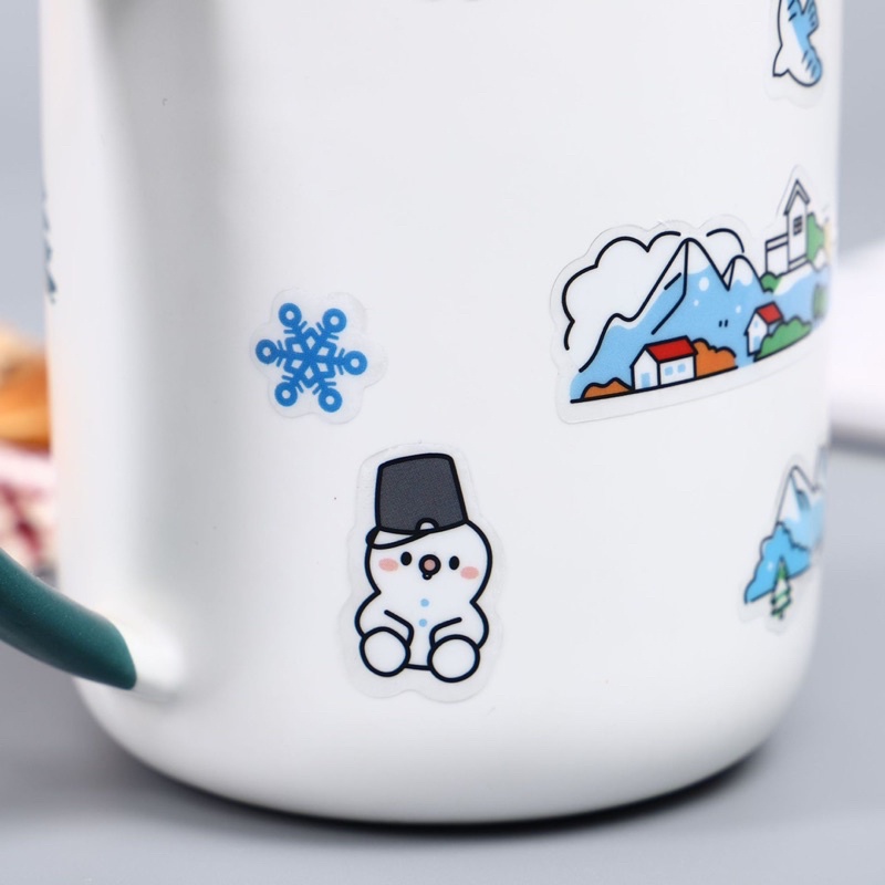 Sticker Dán Trang Trí Thủ Công Cho Điện Thoại/ Nhật Ký Hình Cô Bé Đáng Yêu - Văn Phòng Phẩm Sáng Tạo