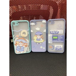 Ốp lưng iphone 7G / 8G viền dẻo bảo vệ camera in hình cute