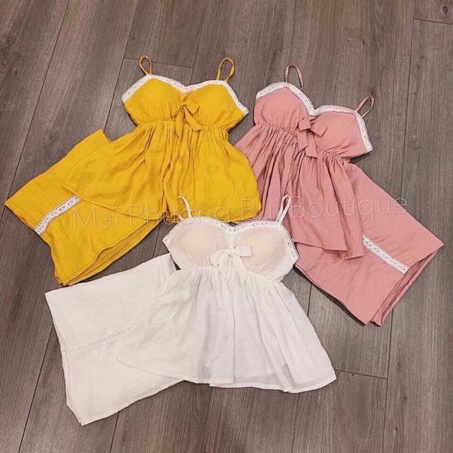 Set bộ 2 dây mặc nhà siêu dể thương