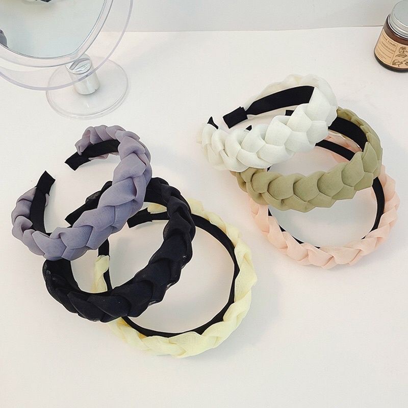 Bờm tóc vải lụa , nhung tết , nơ tóc, kẹp tóc hoa cúc hot trend