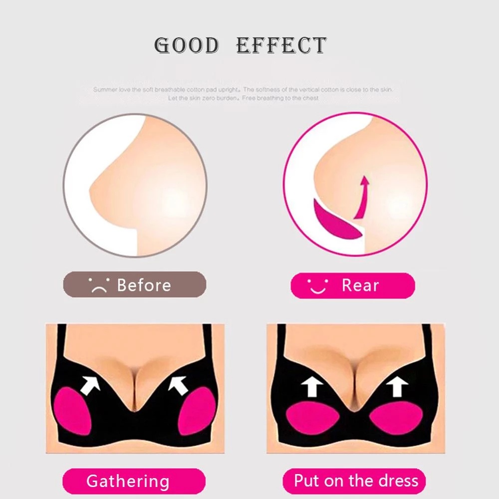 1 Cặp Miếng Đệm Ngực Hình Tam Giác Bằng Silicone Dày Dặn Thoáng Khí Cho Bikini