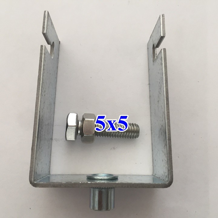 Pát kẹp U kẹp tấm pin lên xà gồ 3x6, 4x4, 4x8, 5x5, 5x10 -  kẹp u