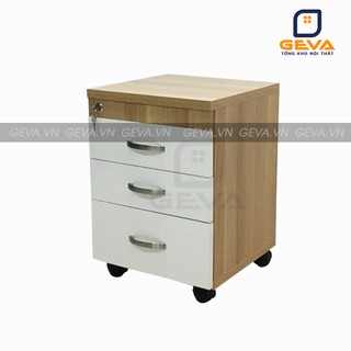 Hộc tủ văn phòng di động 3 cánh ngăn kéo khóa – HT04