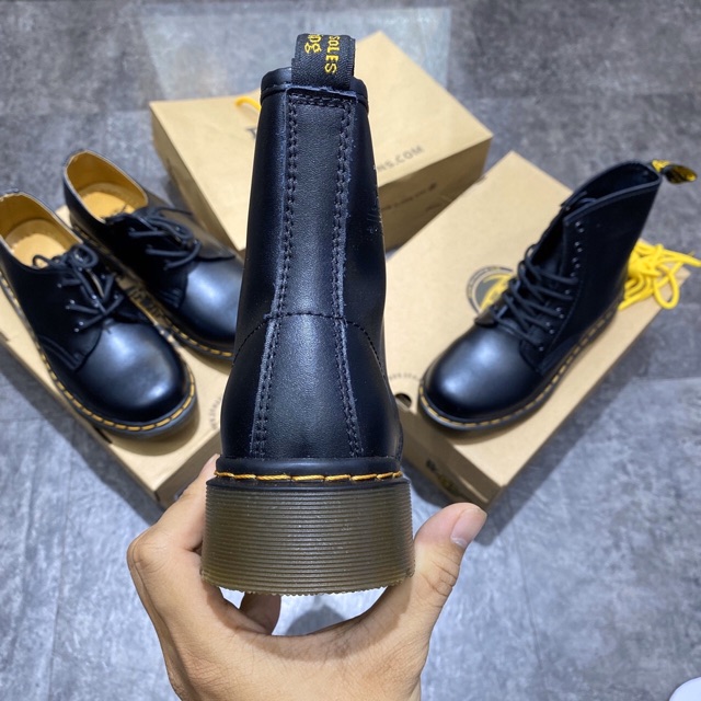 Giầy dr marten da trơn hàng 1:1 SC [ full dây + box ]