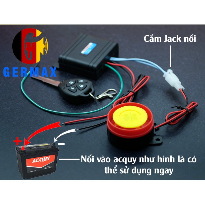 Báo Động Xe Máy Cao Cấp Tự Lắp Germax GM-26CK