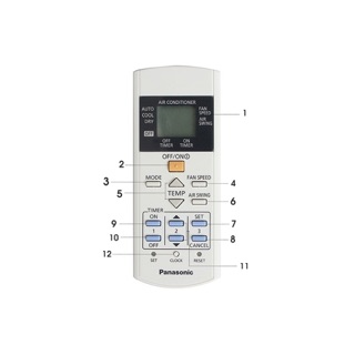 Remote máy lạnh panasonic thường