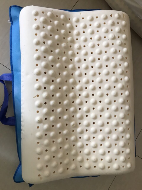 Gối Cao Su Massage Kim Cương 39x59x10cm - Gối Cao Su Tự Nhiên - Gối Cao Su Thiên Nhiên