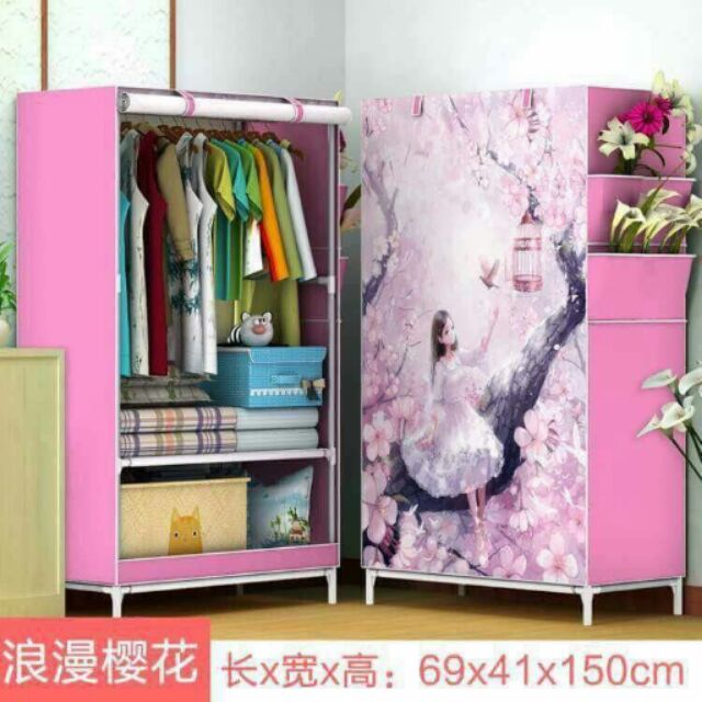 Tủ vải 1 buồng 3d