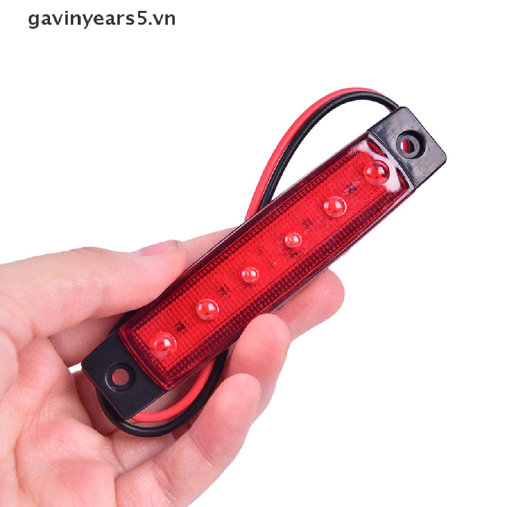 Đèn xi nhan 6 bóng led 12v gắn hông xe tải