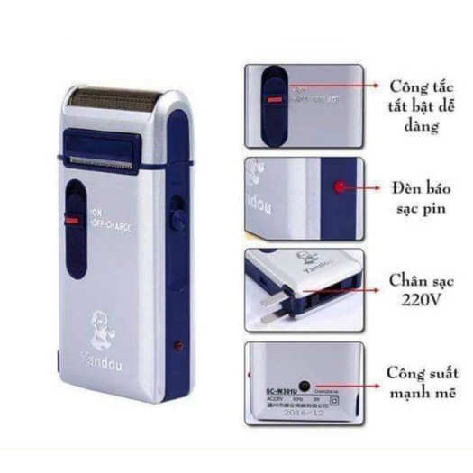 Máy Cạo râu Khô YANDOU 301U - Máy cạo râu yandou - BẢO HÀNH 12 THÁNG