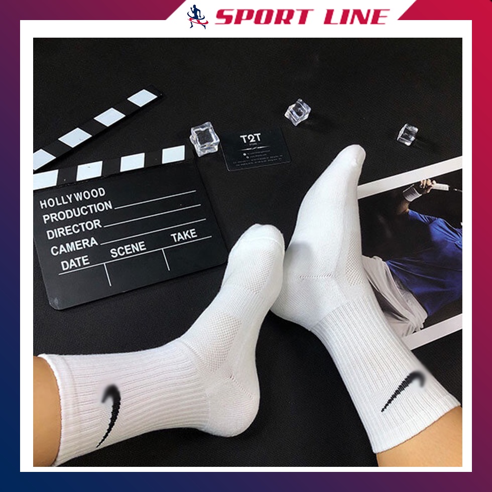 Tất vớ nam nữ cổ cao thời trang Sport Line thể thao cao cấp hot 2022 phù hợp tất mọi lứa tuổi