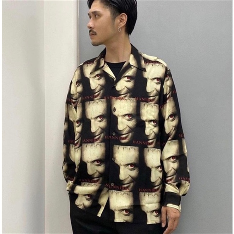 Áo Sơ Mi Unisex Tay Dài In Hình Phim WACKO MARIA Plus Size