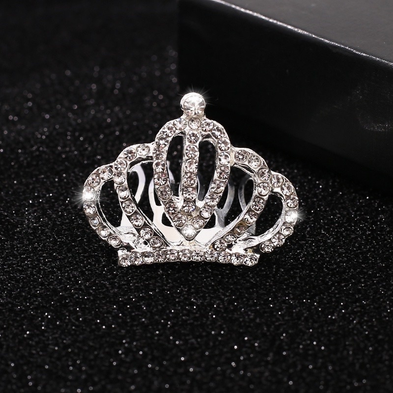 (Trắng - Hồng)Vương Miện cài tóc cho bé gái