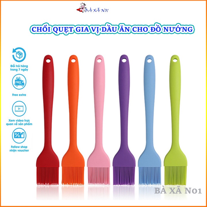 Chổi quét dầu, thực phẩm Silicon dụng cụ làm bánh nấu ăn - Cọ quét dầu tiện lợi