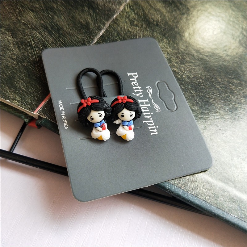 Set 2 dây buộc tóc co giãn dễ thương cho bé gái