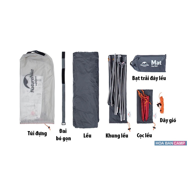 Lều 1 Người Siêu Nhẹ NatureHike VIK Series NH18W001-K