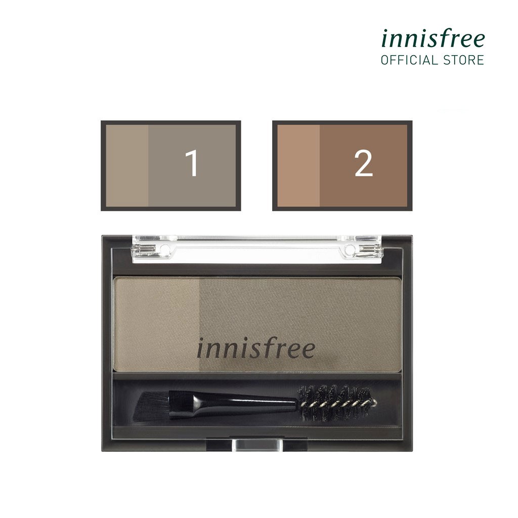 Phấn trang điểm chân mày innisfree Twotone Eyebrow Kit 3.5g