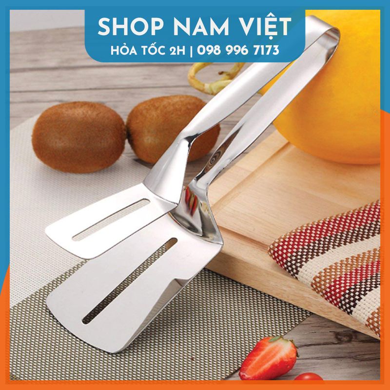 Kẹp Gắp Thịt Cá, Đồ Ăn Bản Lớn Bằng Inox