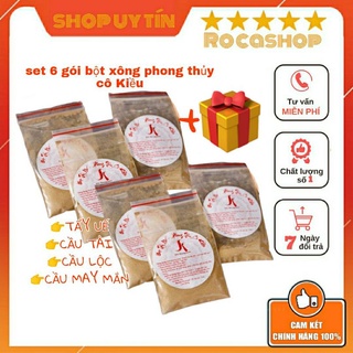 Set 6 gói bột xông phong thủy hút lộc tẩy uế