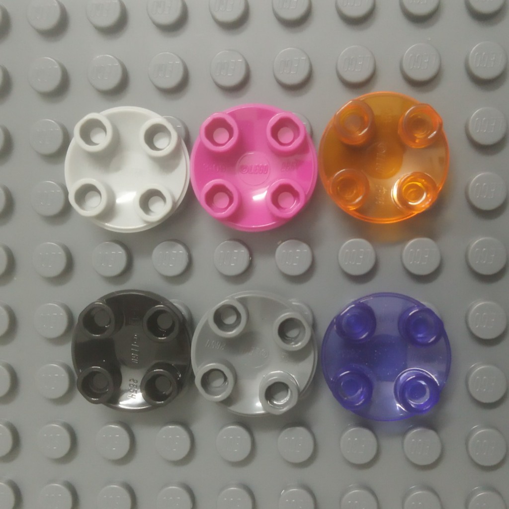 Đồ Chơi Lego Lắp Ráp Plate, Round 2 x 2 with Rounded Bottom