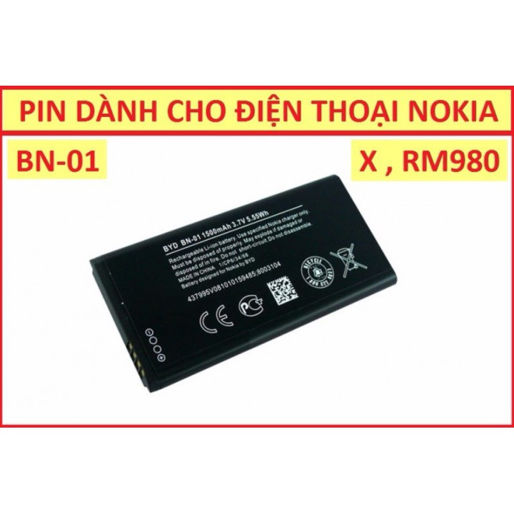 Pin Nokia X BN-01 1500 mAh