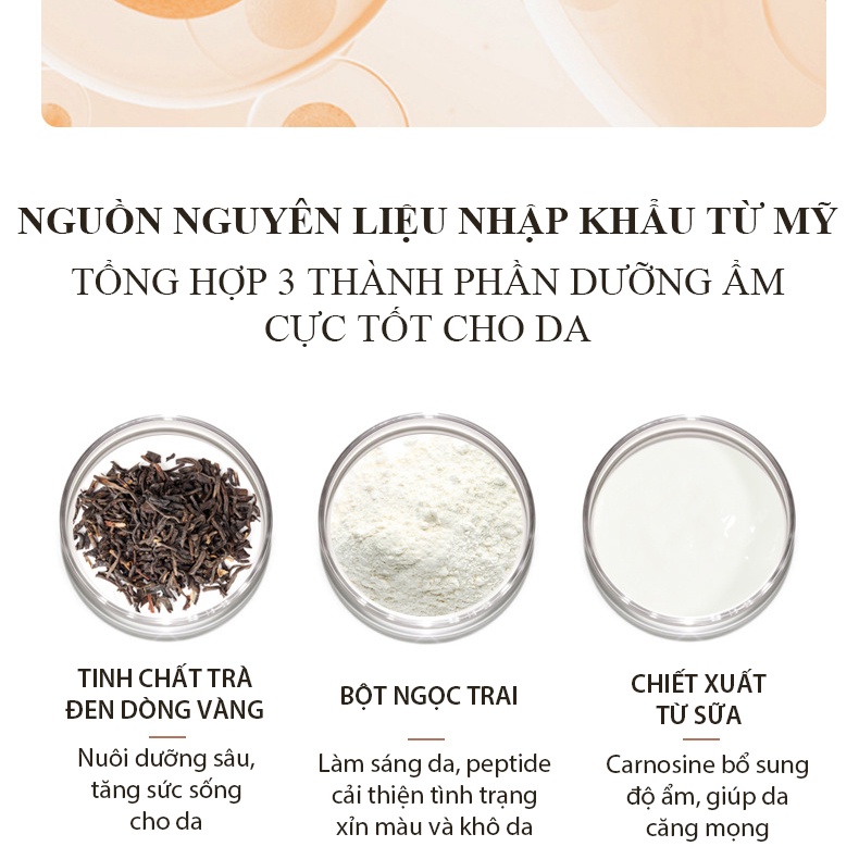 Dưỡng thể Trà sữa Ngọc trai dưỡng ẩm, sáng da QDQ 200g - Milk Tea Body Lotion