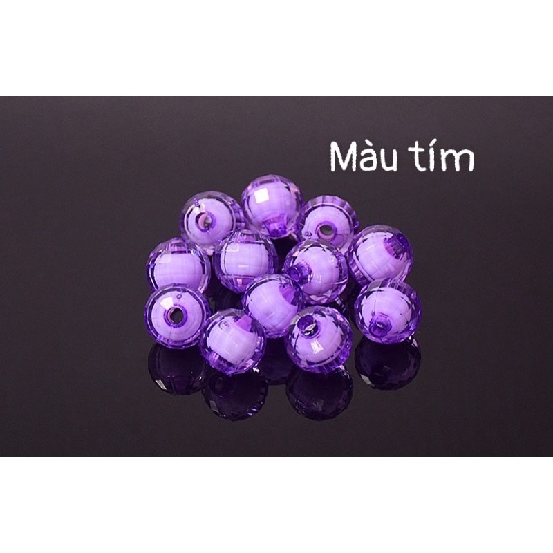 Hạt cườm acrylic 8mm/8ly,hạt làm nhuỵ hoa, rèm,làm hoa trang trí các loại