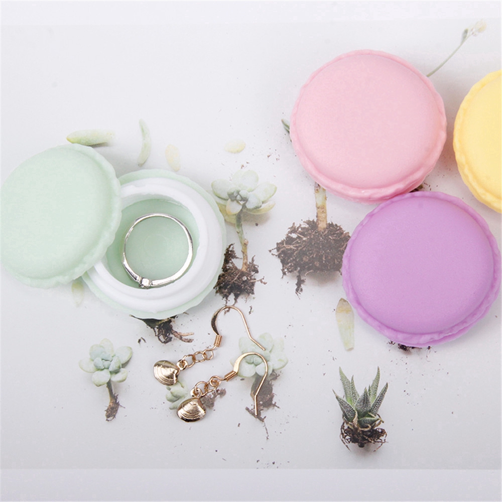 Hộp đựng trang sức hình bánh macaron xinh xắn