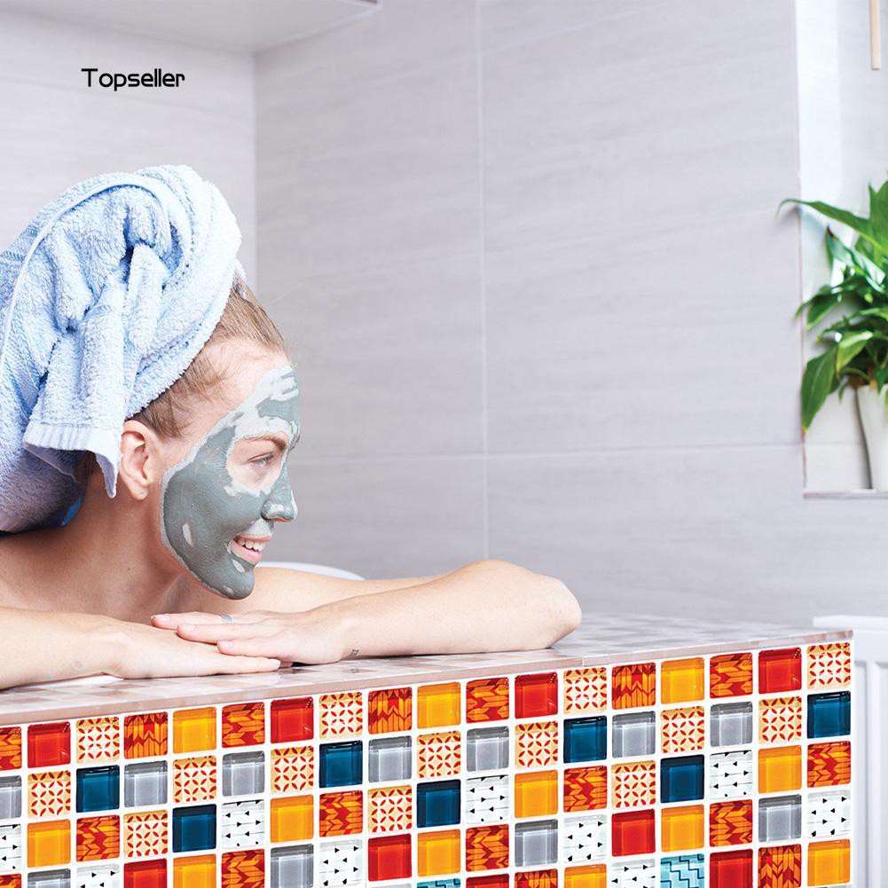 Set 6 gạch ốp tường hoạ tiết Mosaic chống trầy