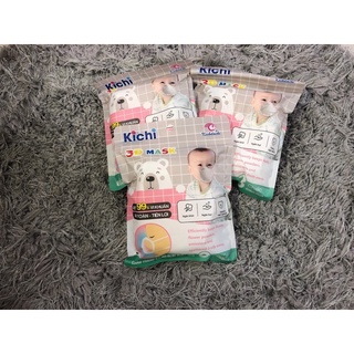 Khẩu trang cho bé kichi hình gấu sét 3 chiếc