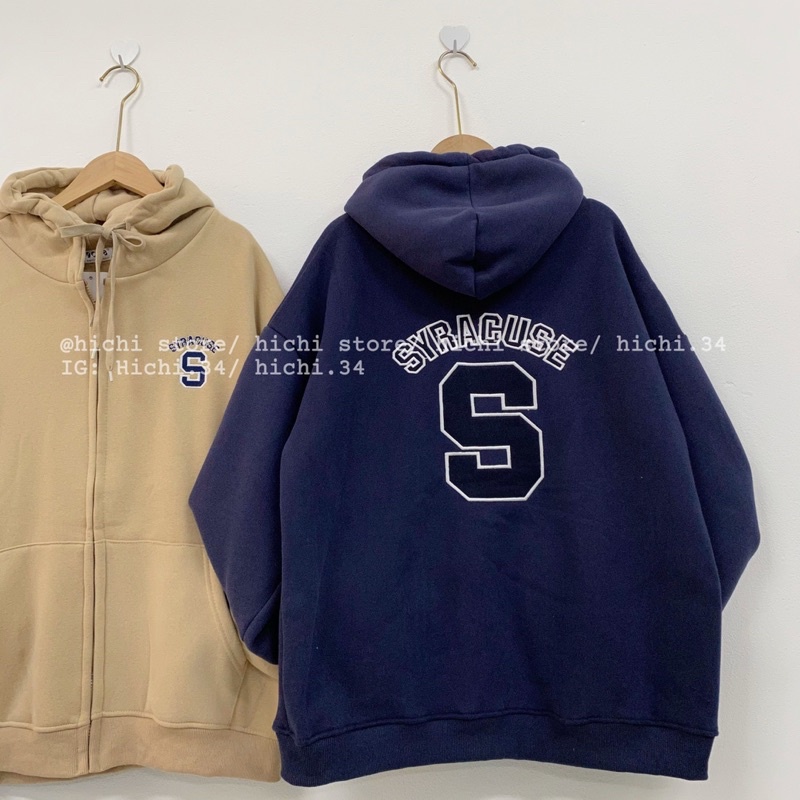 áo hoodie nỉ bông khoác kéo khoá S ảnh thật video hichi | BigBuy360 - bigbuy360.vn