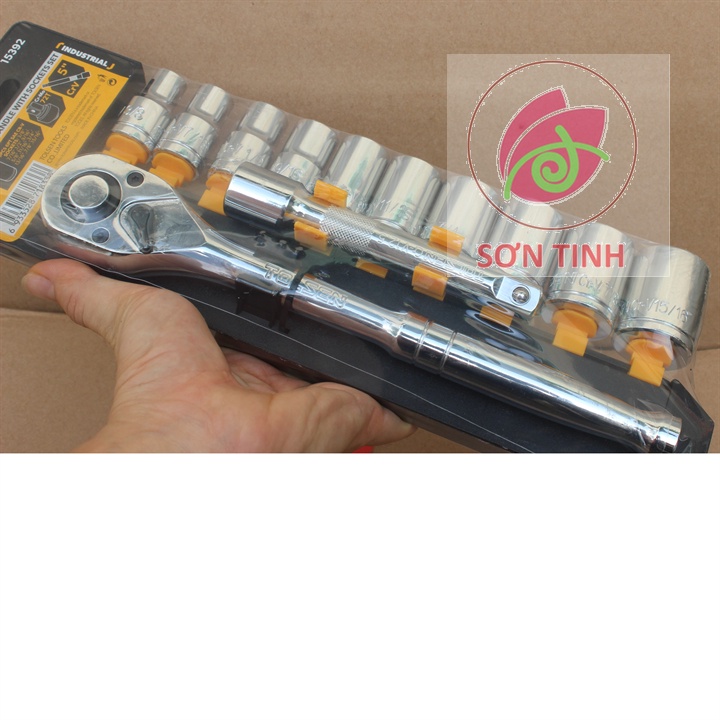 Bộ tuýp 1/2 Tolsen 15392 CÔNG NGHIỆP hệ inch 12 chi tiết