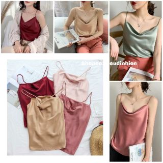 Áo hai dây cổ đổ đủ màu