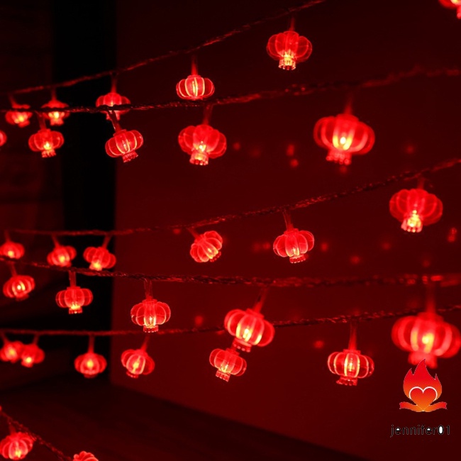 Dây đèn LED hình nút thắt Trung Hoa trang trí năm mới