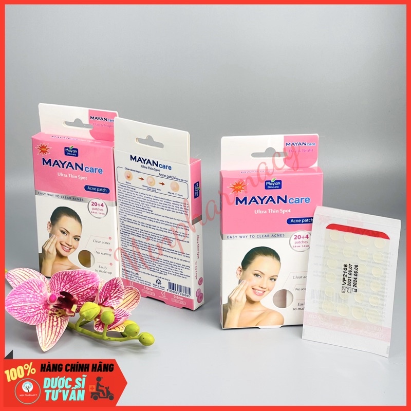 MIẾNG DÁN MỤN MAYAN CARE Ultra Thin Spot 24 miếng - Minpharmacy