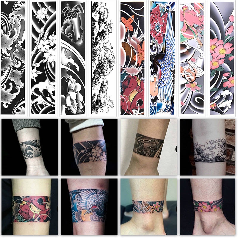 Hình Xăm Dán Trang Trí Cơ Thể Kiểu Vòng 15 Ngày Chống Thấm Nước Lâu Trôi In Họa Tiết Prajna Cho Nam Nữ