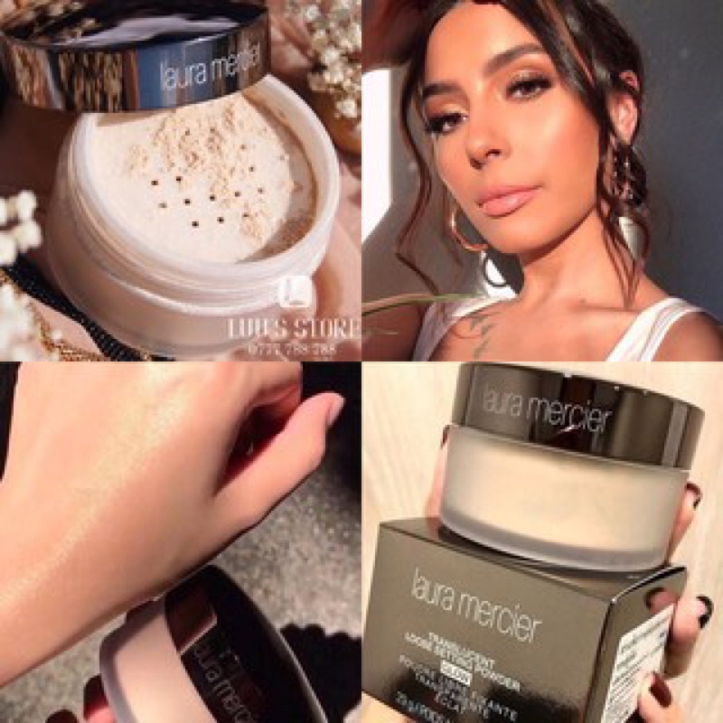CHÍNH HÃNG - Bộ phấn phủ và sáp nhũ kẻ mắt Laura Mercier