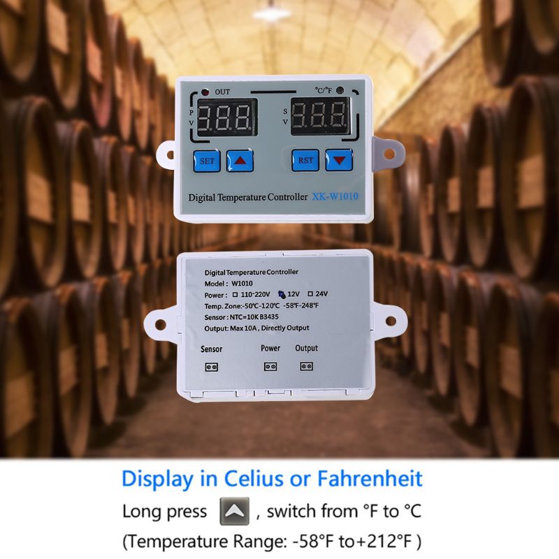 Công Tắc Đầu Dò Điều Khiển Nhiệt Độ 10A Fahrenheit
