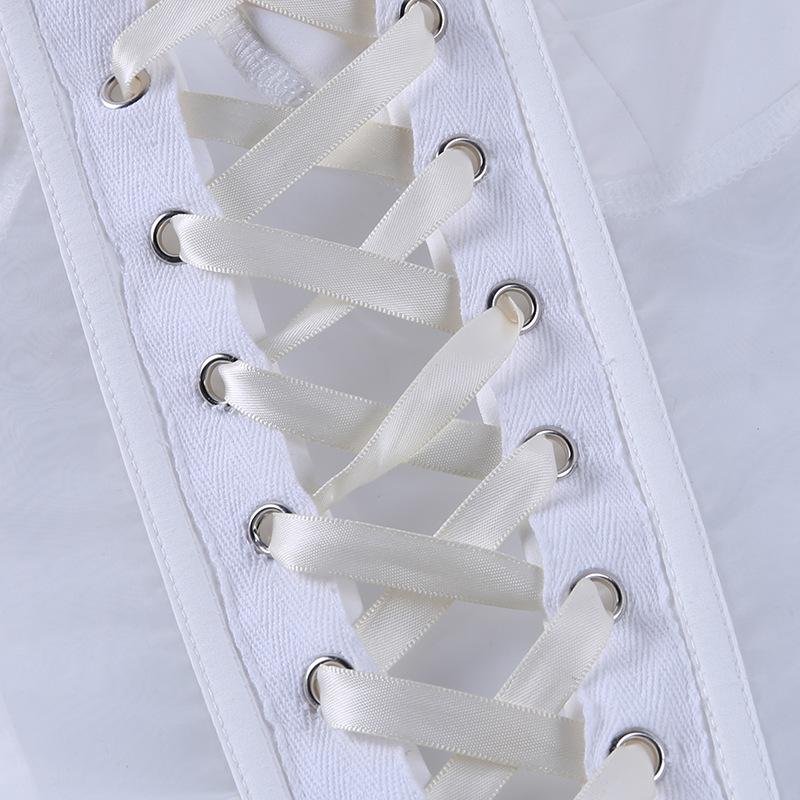 DUNEA Áo mặc lót phối ren lưới quyến rũ độc đáo dành cho nữ