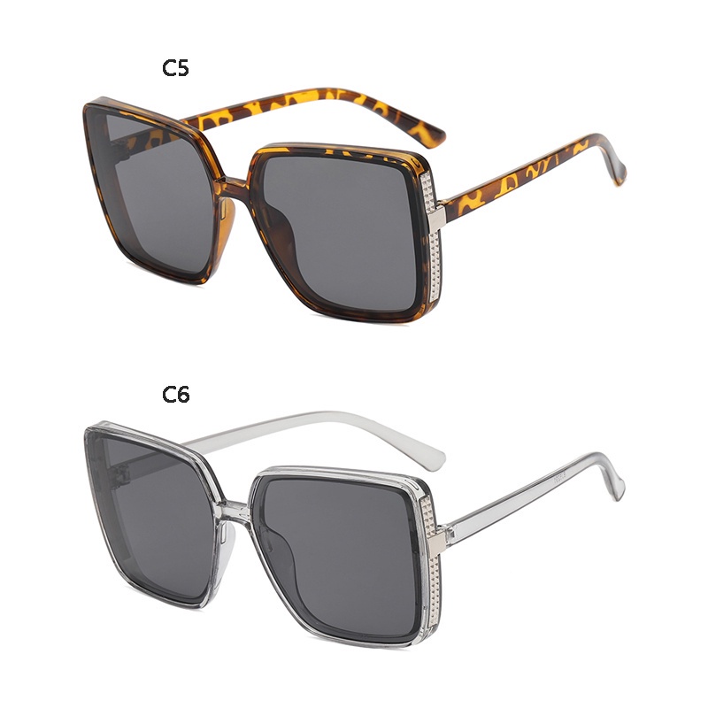 Kính Mát Gọng Vuông Lớn Chống Tia UV400 Thời Trang