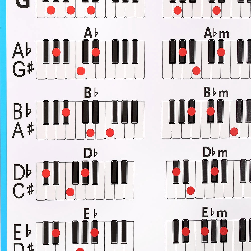 Bảng Vẽ Phím Đàn Piano Cho Học Sinh