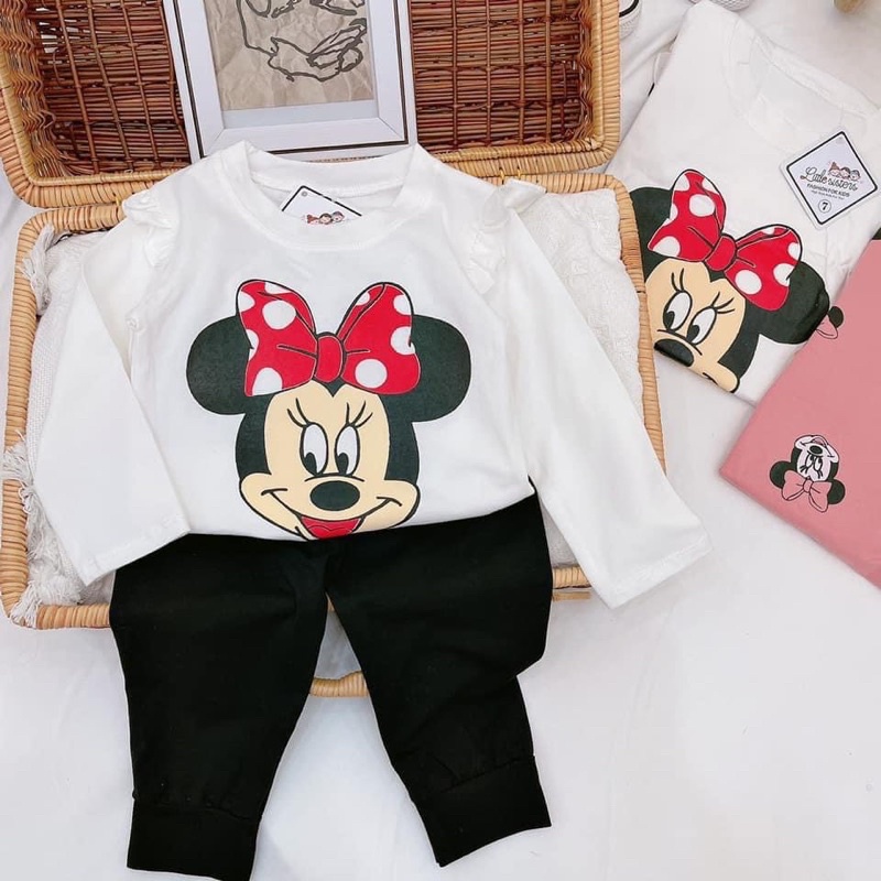 BỘ COTON MICKEY BÉ GÁI MỀM ĐẸP