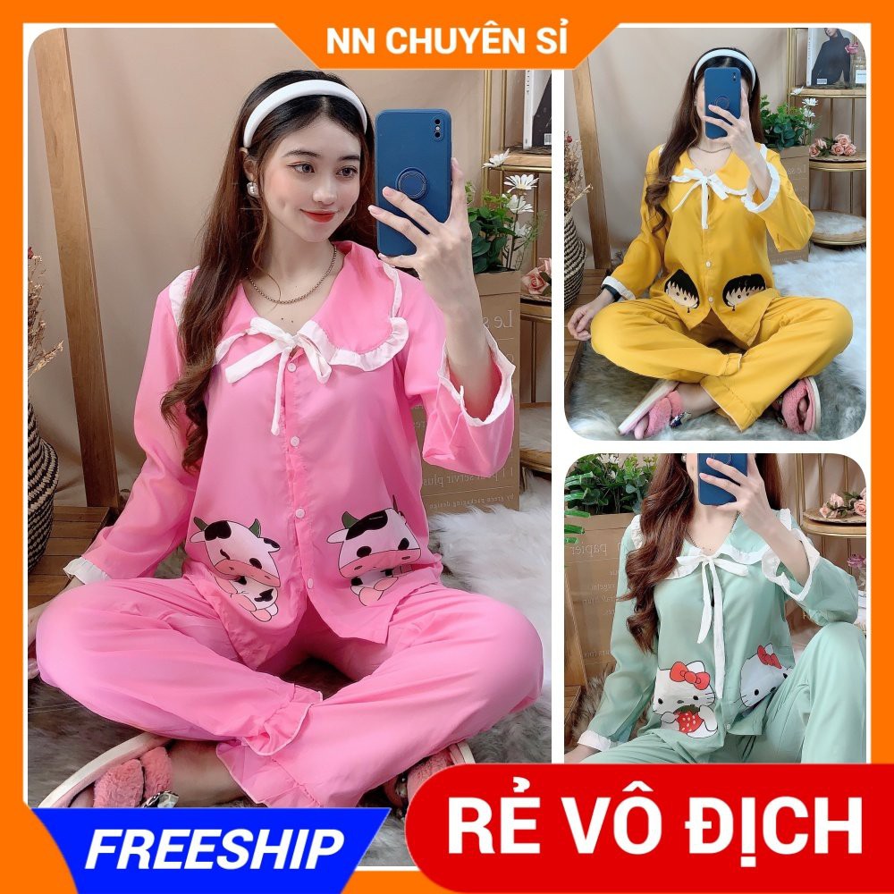 ĐỒ BỘ KATE CỔ BÈO IN HÌNH $ẢNH THẬT$ ĐỒ BỘ NỮ $ ĐỒ BỘ MẶC NHÀ $ ĐỒ BỘ BÒ SỮA $ BỘ KATE IN HÌNH