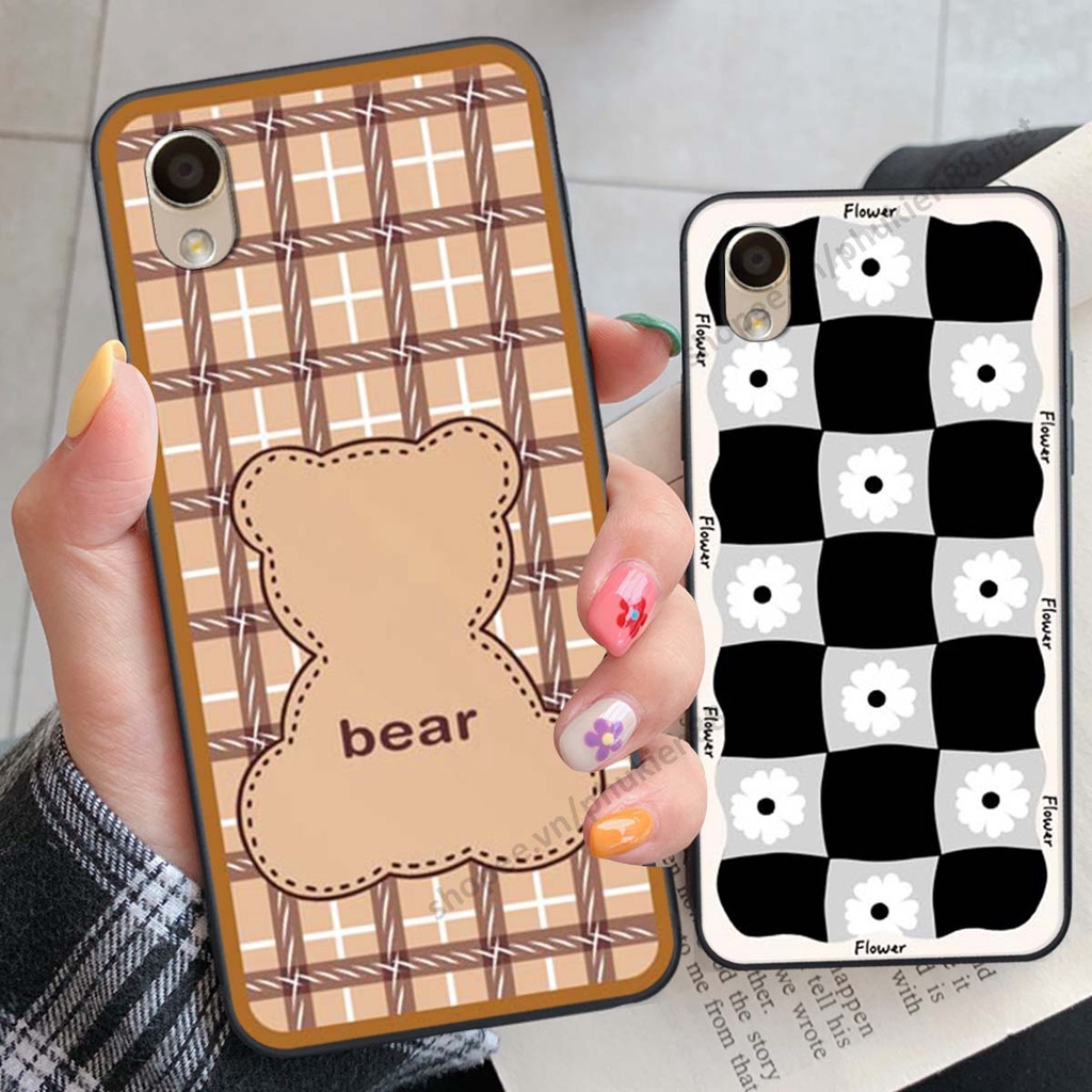 Ốp lưng Oppo A37 / Neo 9 / F1 Plus ốp điện thoại LineBear, bé tóc xù, hoa siêu đẹp
