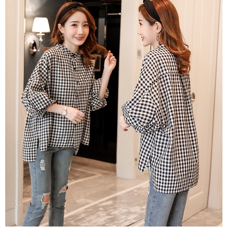 Áo bầu công sở, ÁO BẦU SƠ MI kate A106